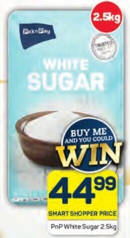 Pick n Pay PnP White Sugar 2.5kg offer