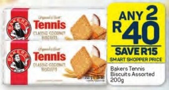 Pick n Pay Bakers Tennis Biscuits Assorted 200g offer
