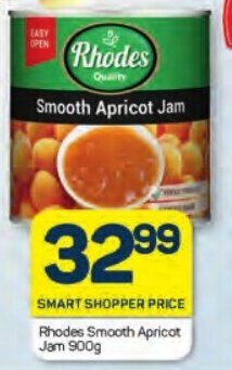 Pick n Pay Rhodes Smooth Apricot Jam 900g offer
