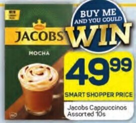 Pick n Pay Jacobs Cappuccinos Assorted 10s offer