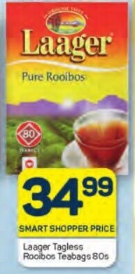 Laager Tagless Rooibos Teabags 80s