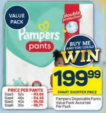 Pampers Disposable Pants Value Pack Assorted Per Pack