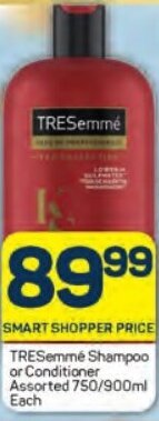 Pick n Pay TRESemmé Shampoo or Conditioner Assorted 750/900ml Each offer