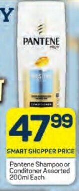 Pick n Pay Pantene Shampoo or Conditoner Assorted 200ml Each offer