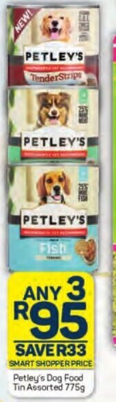 Pick n Pay Petley's Dog Food Tin Assorted 775g offer