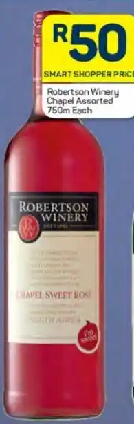 Pick n Pay Robertson Winery Chapel Assorted 750m Each offer