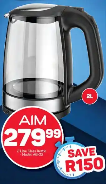 Pick n Pay 2 Litre Glass Kettle . Model: AGK12 offer