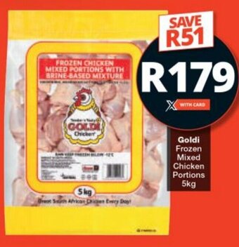 Checkers Goldi Frozen Mixed Chicken Portions 5kg offer