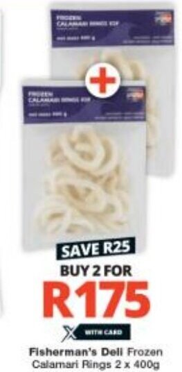 Fisherman's Dell Frozen Calamari Rings 2 x 400g