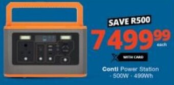 Checkers Conti Power Station 500W + 499Wh offer