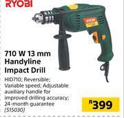 Builders Warehouse Ryobi 710w 13mm handyline impact drill offer