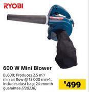 Builders Warehouse Ryobi 600w mini blower offer