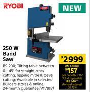 Builders Warehouse Ryobi 250w band saw offer