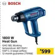 Builders Warehouse Bosch 1800w heat gun offer