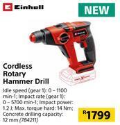 Einhell cordless rotary hammer drill
