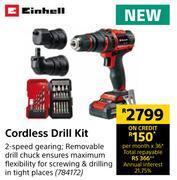 Builders Warehouse Einhell cordless drill kit offer