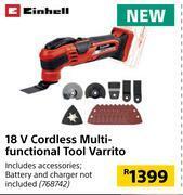 Builders Warehouse Einhell 18v cordless multi functional tool varrito offer