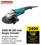 Builders Warehouse Makita 2200w 230mm angle grinder offer