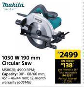 Builders Warehouse Makita 1050w 190mm circular saw offer