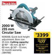 Builders Warehouse Makita 2000w 235mm circular saw offer