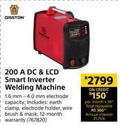 Builders Warehouse Disston 200a dc & lcd smart inverter welding machine offer