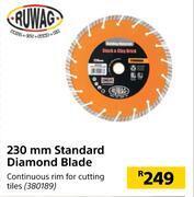 Builders Warehouse Ruwag 230mm standard diamond blade offer