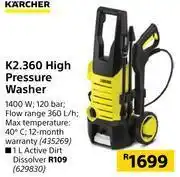 Builders Warehouse Karcher k2.360 high pressure washer offer