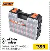 Builders Warehouse Grip quad side organiser offer