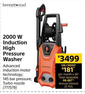 Builders Warehouse Bennett read 2000w induction high pressure washer offer