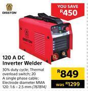 Builders Warehouse Disston 120a dc inverter welder offer