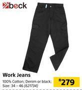 Builders Warehouse Beck work jeans offer