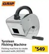 Builders Warehouse Grip tyrolean flicking machine 422340 offer