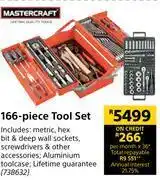 Builders Warehouse Mastercraft 166-piece tool set 738632 offer