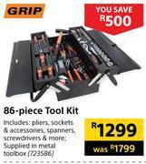 Builders Warehouse Grip 86 piece tool kit offer