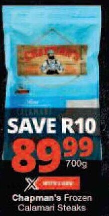 Checkers Chapman's Frozen Calamari Steaks offer