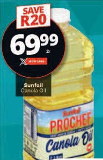 Checkers Sunfoil Canola Oil offer