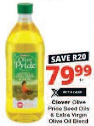Checkers Clover Olive Pride Seed Oils & Extra Virgin Olive Oil Blend offer