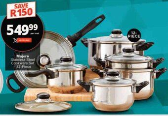 Checkers Majoré Stainless Steel Cookware Set 12-Piece offer