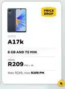 MTN Oppo a17k-on 8gb & 75 min offer