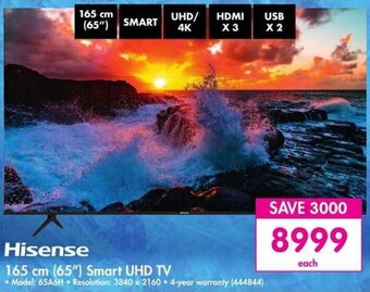 Makro Hisense 165 cm (65") Smart UHD TV offer