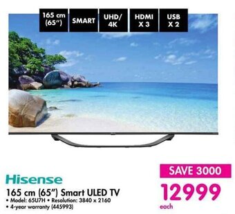 Makro Hisense 165 cm (65") Smart ULED TV offer