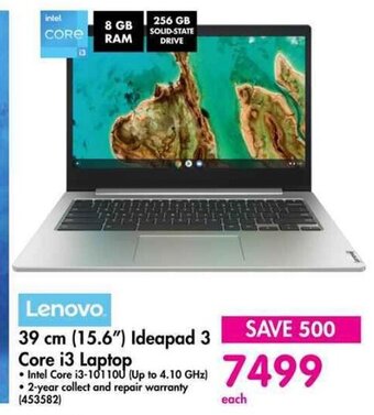 Makro Lenovo 39 cm (15.6") Ideapad 3 Core i3 Laptop offer
