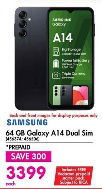 Makro SAMSUNG 64 GB Galaxy A14 Dual Sim offer