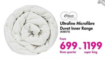 Makro Classic Ultrafine Microfibre Duvet Inner Range offer