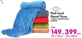 Makro Plush Coral Flannel Throw offer