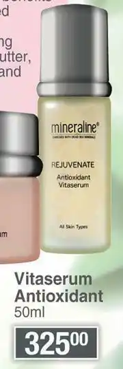 Mineraline Rejuvenate Vitaserum Antioxidant-50ml