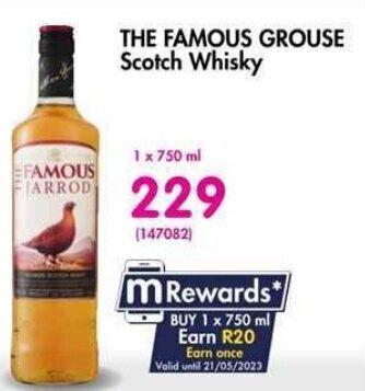 THE FAMOUS GROUSE Scotch Whisky