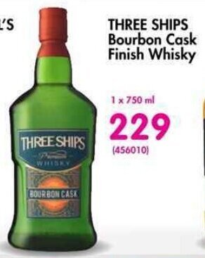 THREE SHIPS Bourbon Cask Finish Whisky