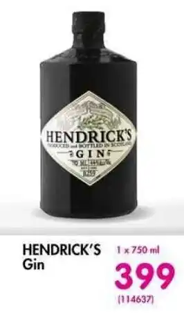 Makro HENDRICK'S Gin offer