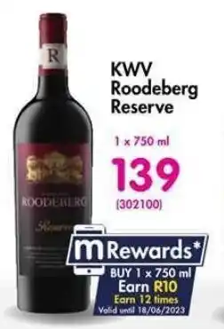 Makro KWV Roodeberg Reserve offer